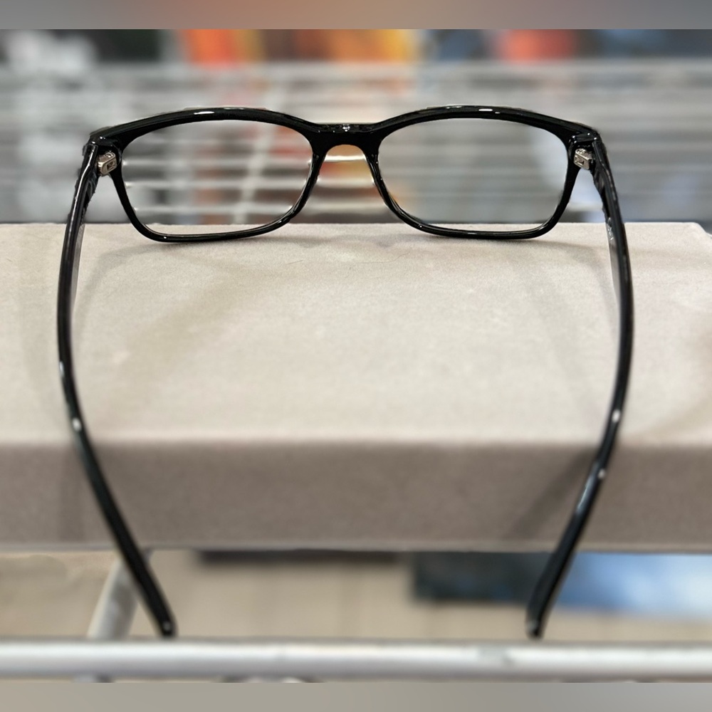 Zenni Eyeglass Frames and Case Black Rectangle Lightweight - Picture 8 of 14